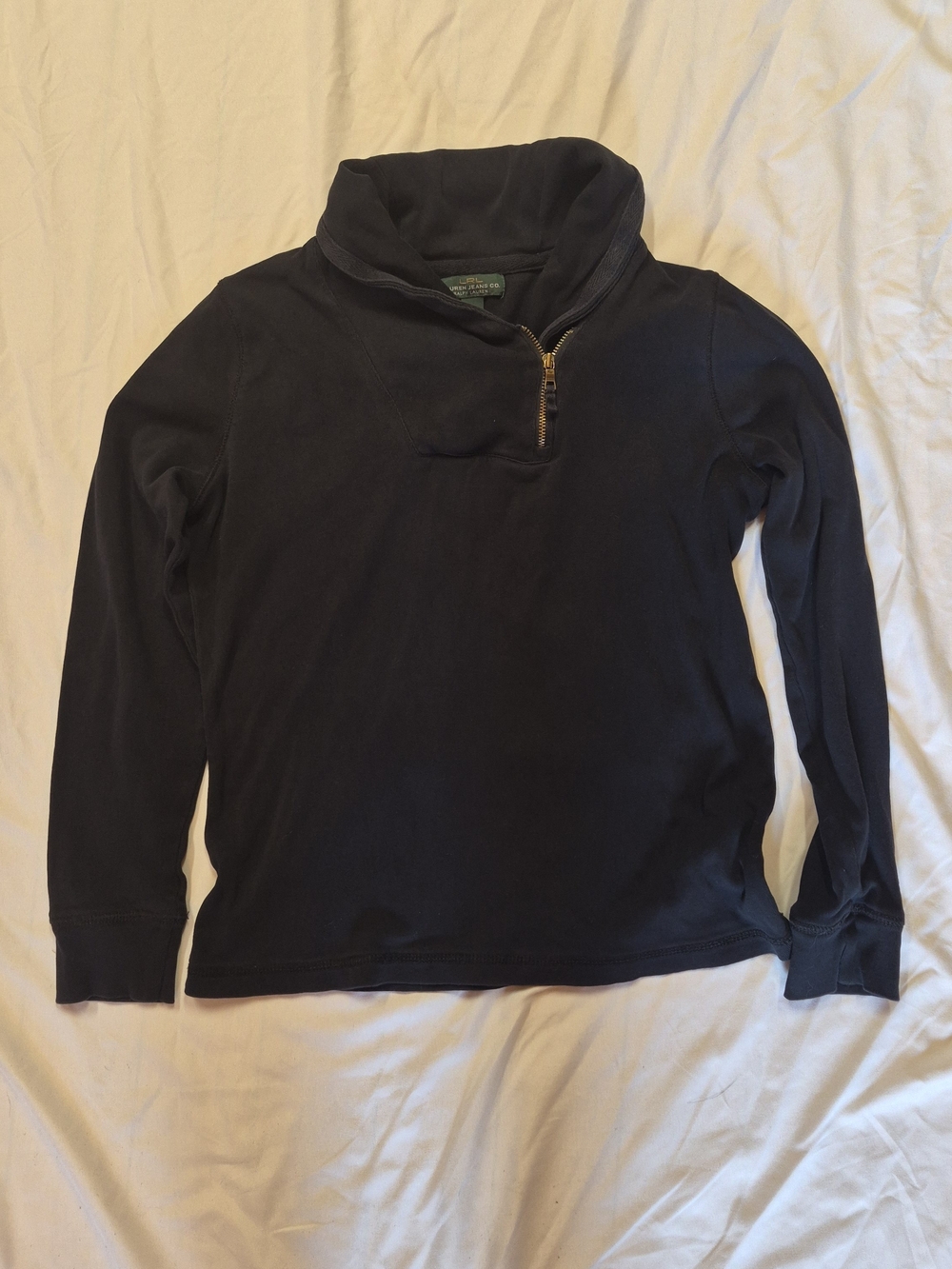 Ralph Lauren Women's Half-Zip Pullover Sweater - Navy Size Sm